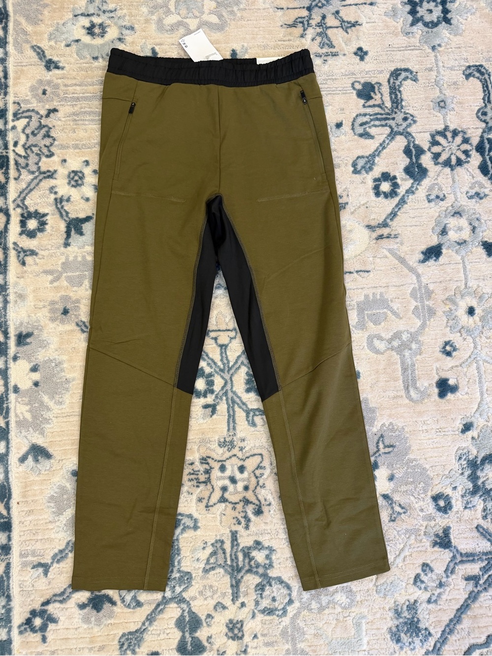 H&M Men's Olive Green Active Stretch Pants NWT Size Medium